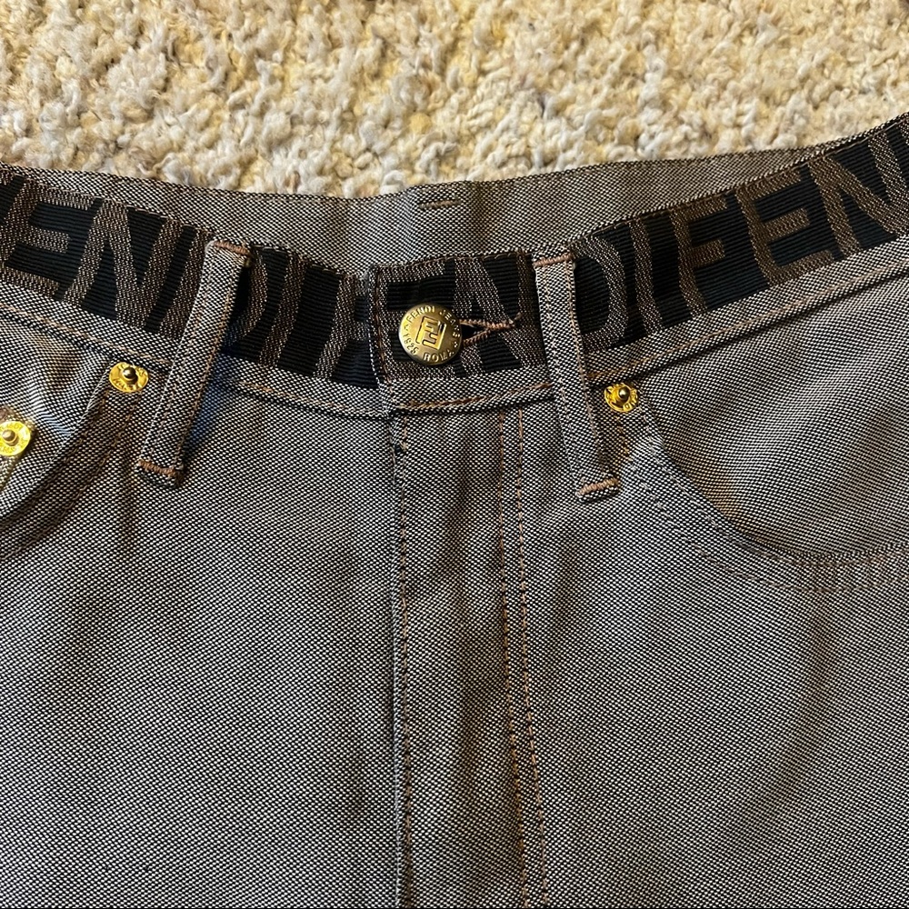 FENDI - Zucca Highwaisted Pants *Read size notes*